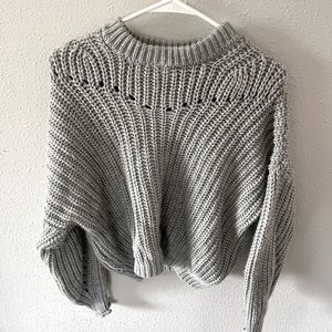 Chunky Grey knit sweater